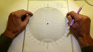 Plotting planar geologic structures as poles on a stereonet [upl. by Boles]