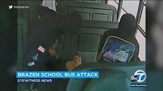 3 teens jump on school bus shoot at 14yearold boys head beat him after gun misfires [upl. by Saffian]