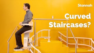 Curved Stairlifts for Staircases with curves or landings [upl. by Matthaeus58]