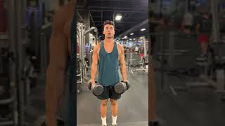 How to Properly Perform Dumbbell Shrugs With Good Form Exercise Demonstration [upl. by Nellaf]