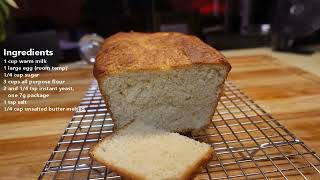 Simple Ingredients  Easy Milk Bread [upl. by Rowney]