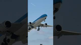 KLM TAKEOFF SCHIPHOL AIRPORT  PLANE SPOTTING [upl. by Enerahs]