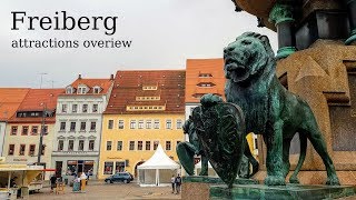 Top Tourist Attractions in Freiberg Altstadt Obermarkt Brunnendenkmal Petrikirche [upl. by Eisinger]