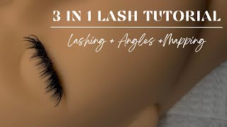 3 IN 1 LASH TUTORIAL  LAYERS ANGLES  MAPPING [upl. by Lebaron]