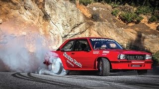 Opel Ascona Turbo  Driftshow at Hillclimb [upl. by Esined829]