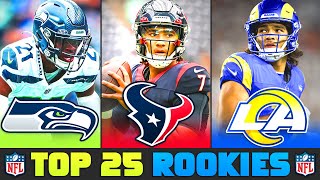 NFL Rookie Rankings  The Top 25 NFL Rookies of 2023 [upl. by Ahsilaf143]