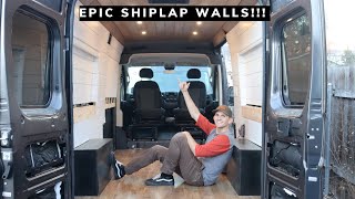 VAN BUILD  SHIPLAP WALLS [upl. by Marline]