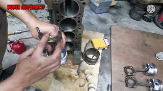 Wira 4g15  cylinder block assembly amp Tightening torque [upl. by Lacombe511]