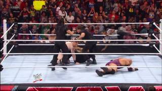 Ryback vs The Shield  3on1 Handicap Match Raw Dec 31 2012 [upl. by Shaya]