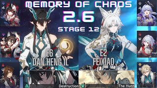 E6 Dan Heng IL amp E2 Feixiao Memory of Chaos Honkai Star Rail [upl. by Duahsar]