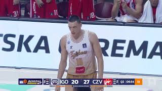 AdmiralBet ABALiga 202324 highlights Round 1 Igokea mtel  Crvena zvezda Meridianbet 30923 [upl. by Olette]