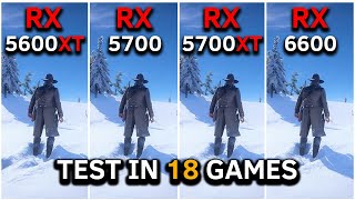 RX 5600 XT vs RX 5700 vs RX 5700 XT vs RX 6600  Test In 18 Games at 1080p  2024 [upl. by Sairahcaz]