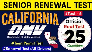 California DMV Written Test 2024  DMV Senior Renewal Test 2024 California Updated New Questions [upl. by Narad]