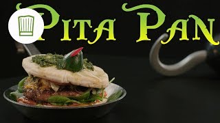 Pita Burger mit Lammhack  Pita Pan griechischer MovieBurger  Chefkochde [upl. by Annayoj]