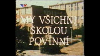 DXTV VTV Slovakia  My vsĚŚichni sĚŚkolou povinniĚ IntroOutro Petr Hapka analog [upl. by Ailekat]