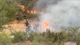 Willow Springs Ranch under evacuation as Freeman Fire continues to spread to over 1700 acres [upl. by Eelrihs]