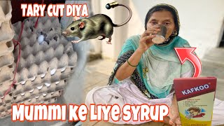 Mummi ke liye syrup 😍 Tary cut diya 😲 vlogs [upl. by Orag]