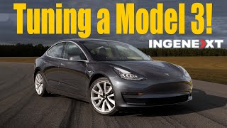 Tesla Model 3 Tuned Boosting The Power With Ingenext [upl. by Koah]