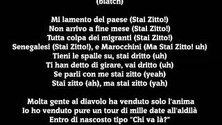 STAI ZITTO Salmo TestoLyrics [upl. by Enehs388]