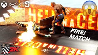 WWE 2K  Bobby Lashley vs Big E  Fire Match WWE Champion  Xbox 4k60 [upl. by Darach631]