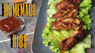 BBQ homemade ribs How to cook ribs in the oven [upl. by Egoreg]