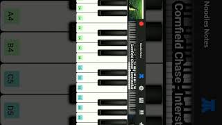 CORNFIELD CHASE easy  Interstellar  PIANO  cover notes tutorial  Hans Zimmer shorts [upl. by Aloivaf]