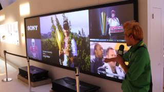 Sony Laser 4K multi projector CES 2015 [upl. by Darum789]