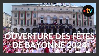 Fêtes de Bayonne 2024  ouverture des festivités avec Patrick Bruel [upl. by Ajat337]