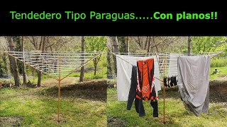 Cómo realizar un tendedero de ropa tipo paraguas 👍👍 [upl. by Adliw]