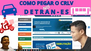 DETRAN ES Como pegar o DOCUMENTO DO VEÍCULO [upl. by Belicia]