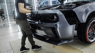 NEW WIDE BodyKit Dodge MADMAX for Dodge Challenger III 20082021 [upl. by Akiehs]