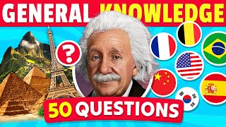 50 General Knowledge Questions 🧠🤯 How Good is Your General Knowledge [upl. by Zapot]