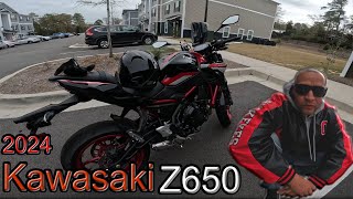 AllNew 2024 Kawasaki Z650 Hyper Naked Moto vlog around town [upl. by Portwin946]