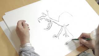 Quentin Blake draws a Hornswoggler [upl. by Eloken]