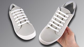 HOW TO BAR LACE SHOES Sneakers Bar Lacing [upl. by Beisel888]