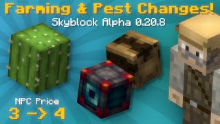 Major Upcoming Farming Changes amp NPC Sell Price Buffs Hypixel Skyblock News [upl. by Domenico219]