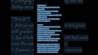 Example of SWOT analysis for a small tech startup 2 viralvideo reels shorts viral jawabokaadda [upl. by Hildy]