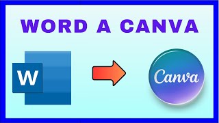 Cómo CONVERTIR DOCUMENTOS de WORD a PRESENTACIONES de CANVA [upl. by Meeki]