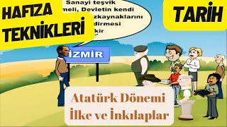 Atatürk Dönemi İlke ve İnkılaplar Hafıza Teknikleriyle Tarih inkılaptarihi atatürk atatürkiye [upl. by Harolda295]