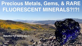 Rockhounding Precious Metals Gems amp Fluorescent Minerals at an Abandoned Northern Nevada Mine [upl. by Copland]