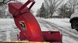 Wheel Horse 520 H with 42quot Snowblower 79360 [upl. by Aerdnac]