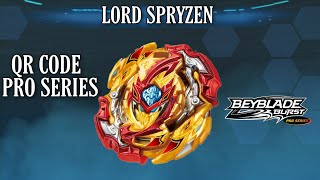 BEYBLADE BURST SURGE APP LORD SPRYZEN  PRO SERIES  QR CODE [upl. by Nessi]