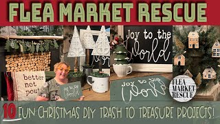 TEN DIY THRIFT STORE CHRISTMAS TRASH TO TREASURE HOME DECOR PROJECTS  NEW HOLIDAY PRODUCT REVEAL [upl. by Beeck162]