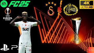 FC 25  Galatasaray vs Elfsborg Uefa Europa League RamsPark 2425 Full Match PS5 4K60 [upl. by Jerrine]