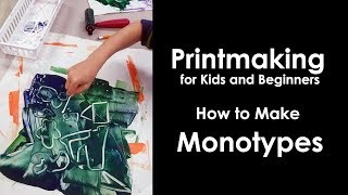 How to Make a Monotype Print for kids and beginners [upl. by Maitund749]