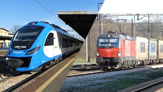 Pociągi na stacji Mysłowice ÖBBDBKŚCargounitRegioICPKP Cargo [upl. by Donohue]