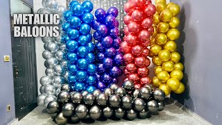 Chrome Metallic Balloons Satisfying ASMR Video [upl. by Peter]