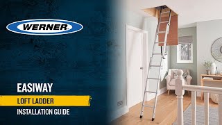 How to install a Werner Easiway Aluminium Loft Ladder [upl. by Menzies]