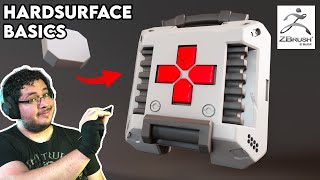 Hard Surface Basics  ZBrush Tutorial [upl. by Ebeohp]