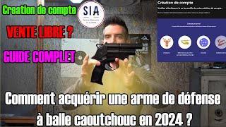 Comment acquérir une armes de défense à balle caoutchouc en 2024 [upl. by Bocaj]